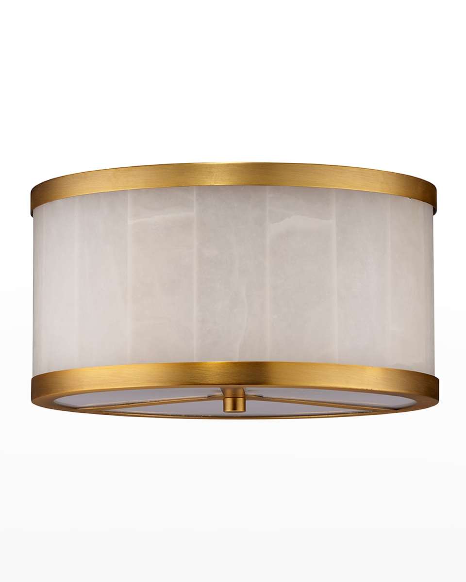 Upsala Alabaster 11.5" Flush Mount Ceiling Light
